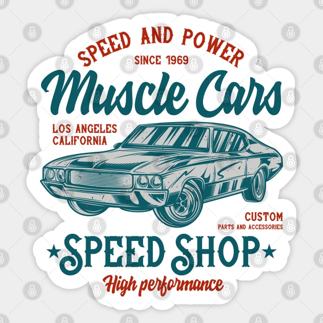 Muscle Cars Sticker by Jirka Svetlik